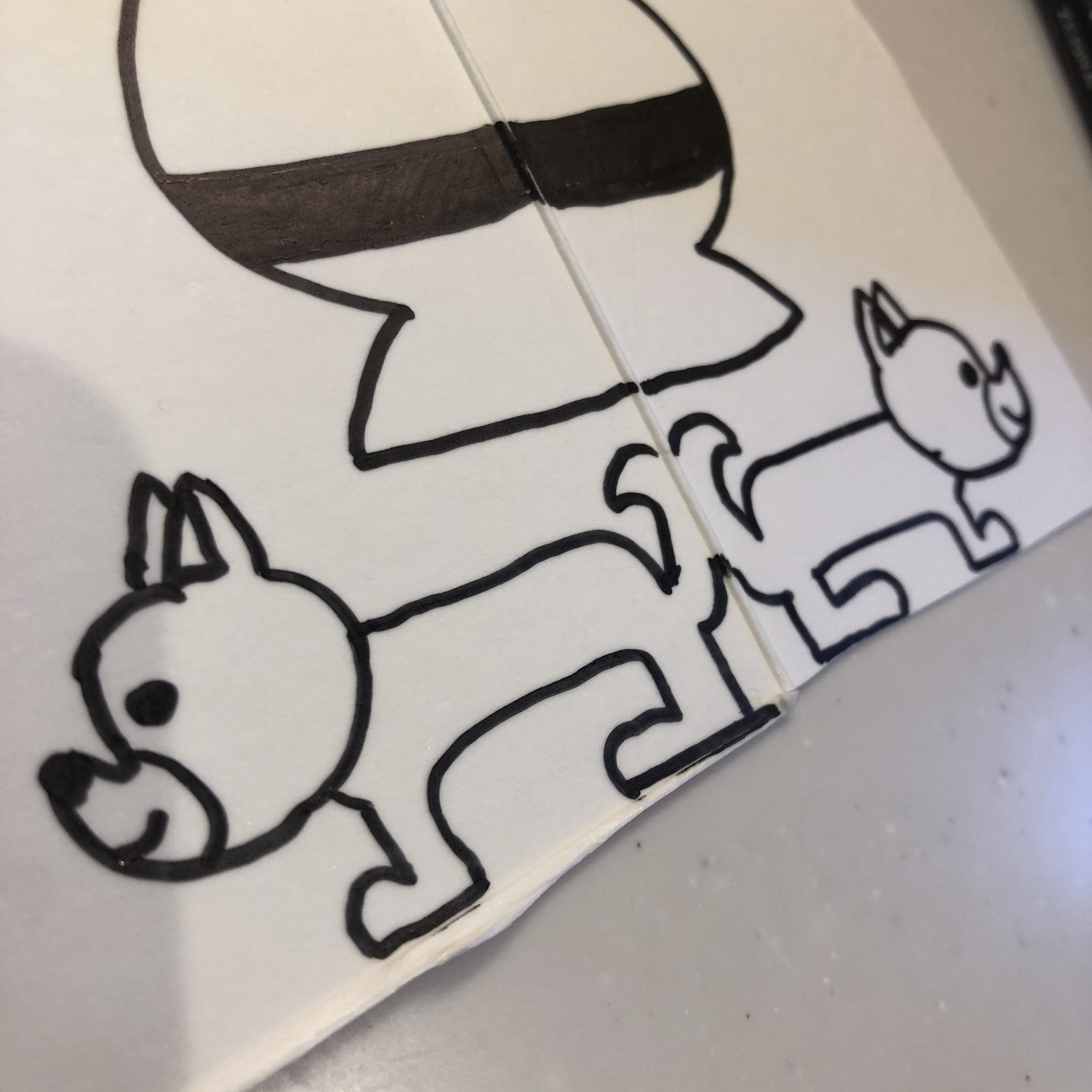 紙相撲犬